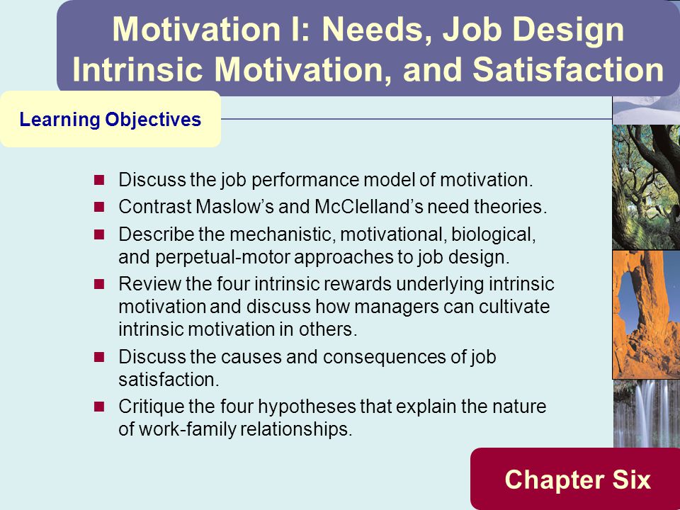 Links Between Motivation & Job Satisfaction